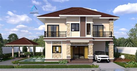 Two Storey Modern House Plan with Right Size - Pinoy House Designs