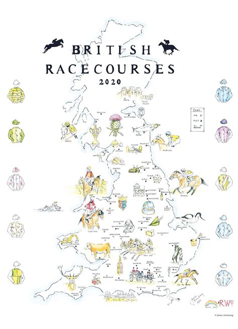 Map of British Racecourses — James Armstrong | Artist & Freelance ...