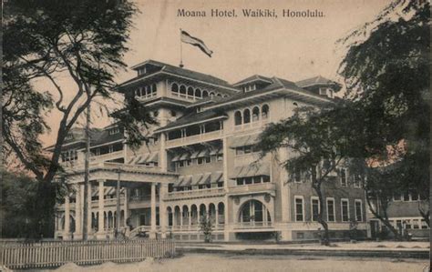 Moana Hotel Waikiki, HI Postcard