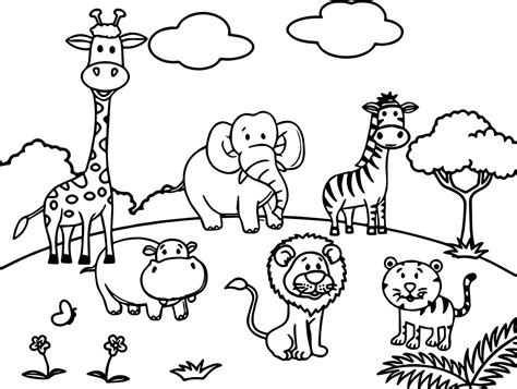 Jungle Animals coloring pages - Printable coloring pages