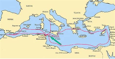 Ancient Mediterranean Sea Map