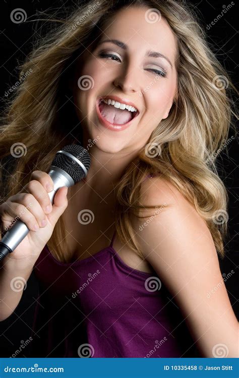 Blond Singer Royalty Free Stock Photos - Image: 10335458