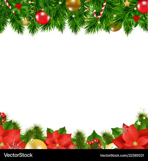 Christmas borders Royalty Free Vector Image - VectorStock