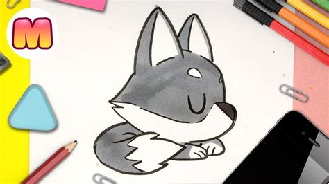 COMO DIBUJAR UN LOBO KAWAII PASO A PASO - Como dibujar un lobo aullando ...