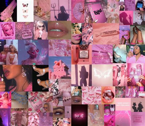 Pink Baddie Aesthetic Background Laptop / Vsco livrmyers collage poster ...