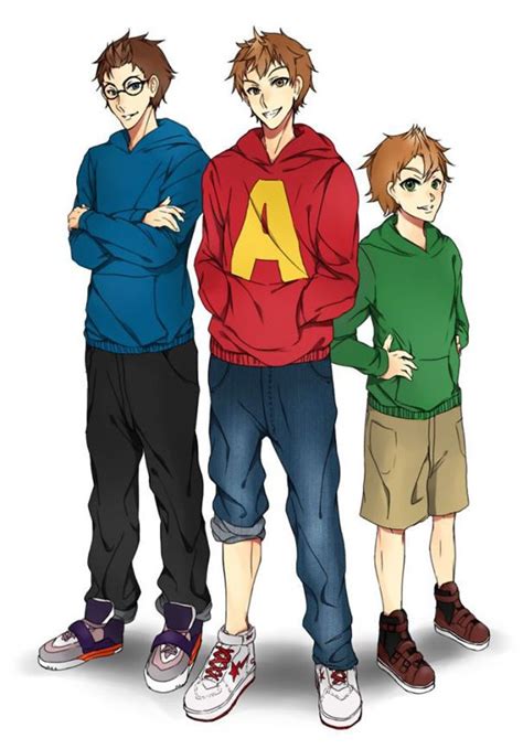 Chipmunks | Cartoon characters as humans, Anime vs cartoon, Disney ...