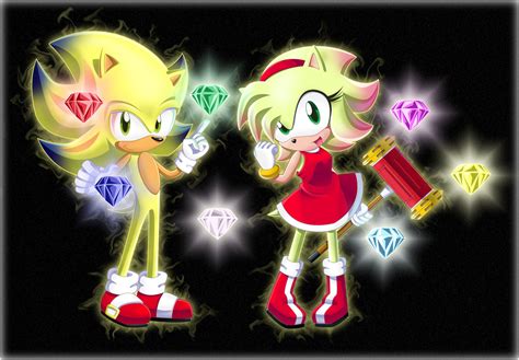 Super Sonic and Super Amy - sonic the hedgehog foto (34653700) - fanpop