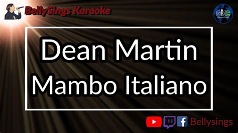 Dean Martin - Mambo Italiano (Karaoke) - YouTube