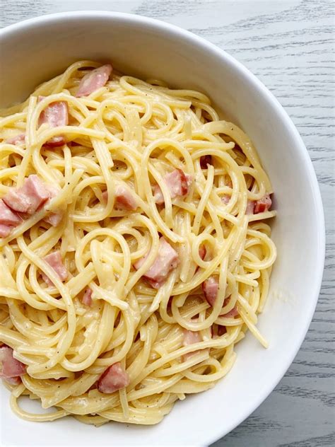 Easy Homemade Pasta Carbonara (Made with Canadian Bacon) - Return to ...