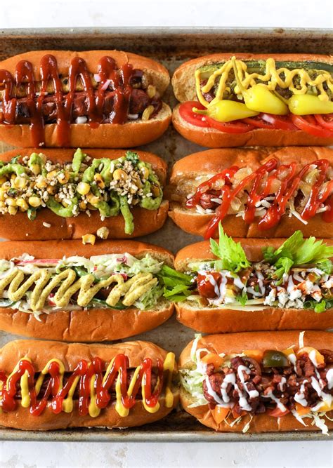 Hot Dog Bar - How to Make a Hot Dog Bar + 8 Fancy Hot Dogs