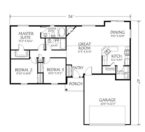 List Of House Plans Open Floor Layout One Story Ideas - wall mounted bench