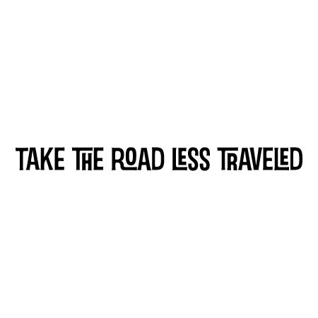 Road Less Traveled Wall Quotes™ Decal | WallQuotes.com