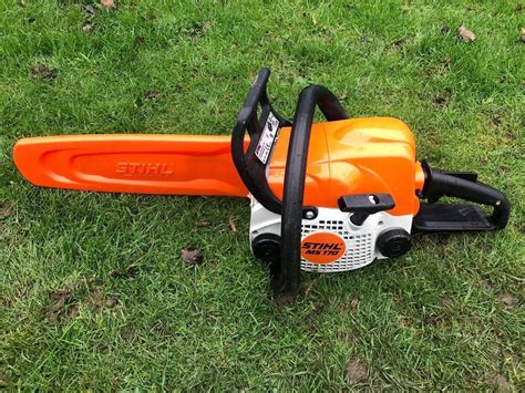 2016 Stihl MS170 Chainsaw 12” Inch Bar Chain Saw Tree Wood Cutting Logs ...