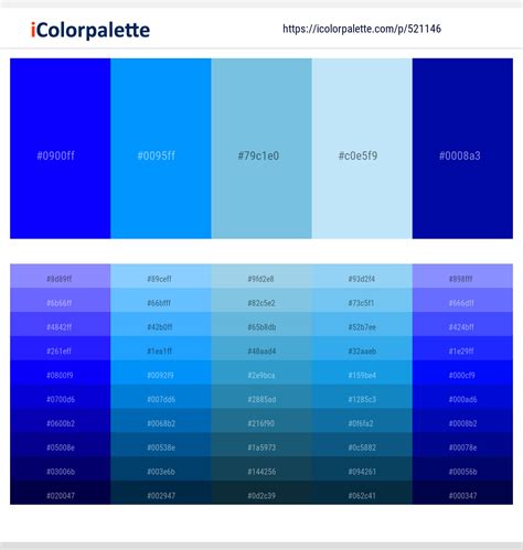 4 Latest Color Schemes with Blue And SkyBlue Color tone combinations ...