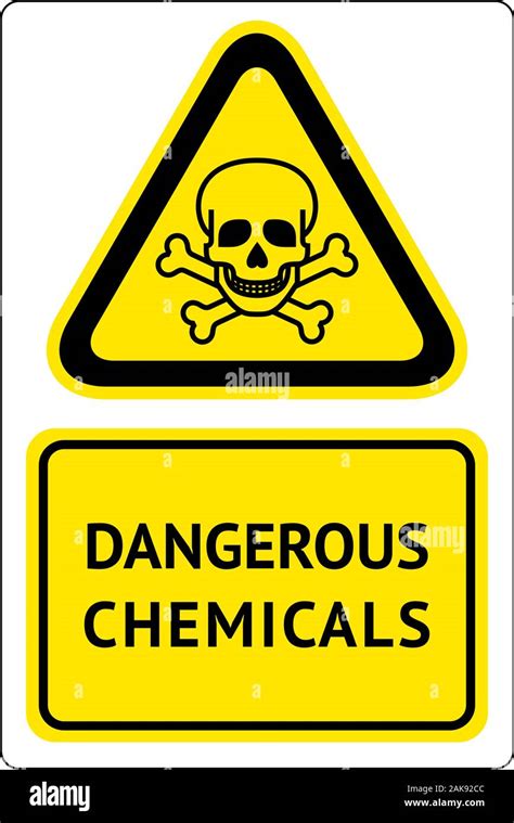 Dangerous chemicals sign Stock Vector Image & Art - Alamy