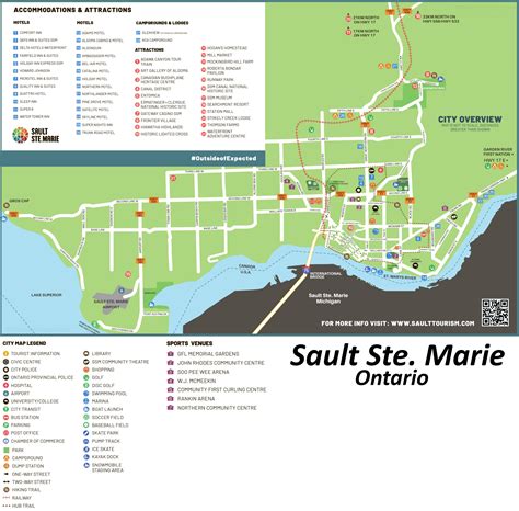 Sault Ste. Marie Hotels And Tourist Attractions Map - Ontheworldmap.com