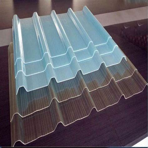 Plain Design Polycarbonate Roofing Sheet Length: 2.5 Meter (m) at Best ...