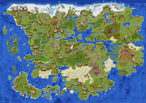 World Map Of Faerun - PELAJARAN