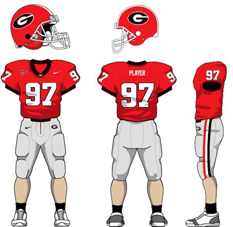 Georgia Bulldogs Uniform - Home Uniform - NCAA Division I (d-h) (NCAA d ...