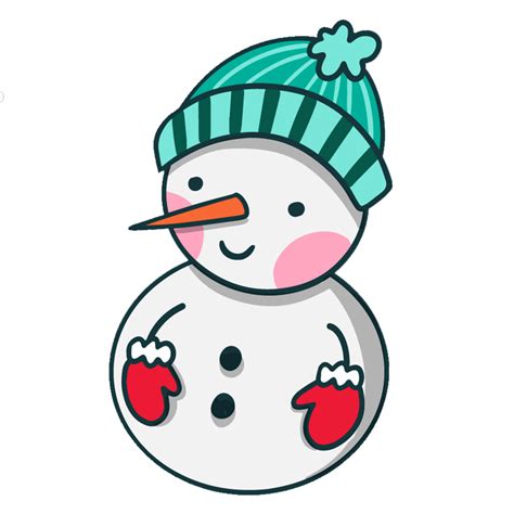 Free & Cute Snowman Clipart For Your Holiday Decorations | Diy und ...