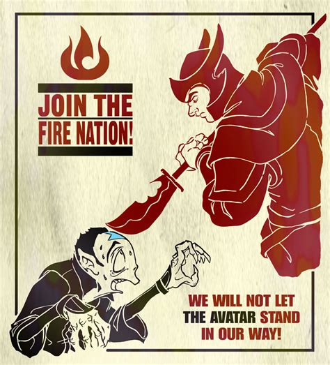 Fire Nation propaganda poster by jdeberge on DeviantArt