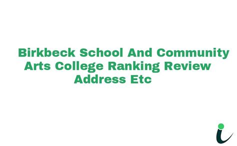 Birkbeck School And Community Arts College - Ranking, Review, Address ...