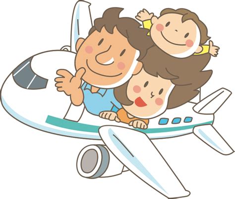 Family in Flight - Openclipart