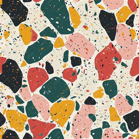 Premium AI Image | seamless Terrazzo floor Patterns