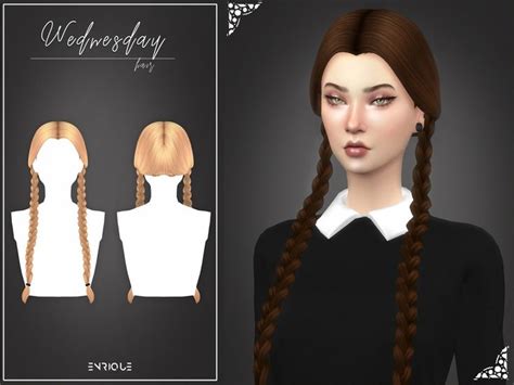 EnriqueS4 - Wednesday Hairstyle | Sims hair, Womens hairstyles, Sims