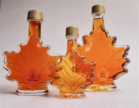 Maple Syrup in Maple Leaf Bottles - Judd’s Wayeeses Farms