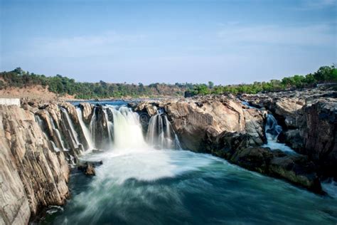 Waterfall bhedaghat stock image. Image of landscape - 124431571