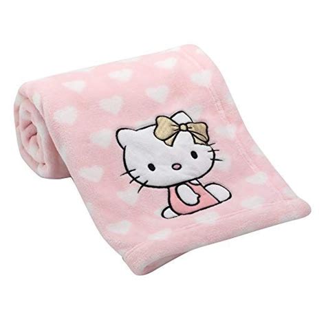 Lambs & Ivy Hello Kitty Hearts Blanket, Pink/White | Hello kitty baby ...