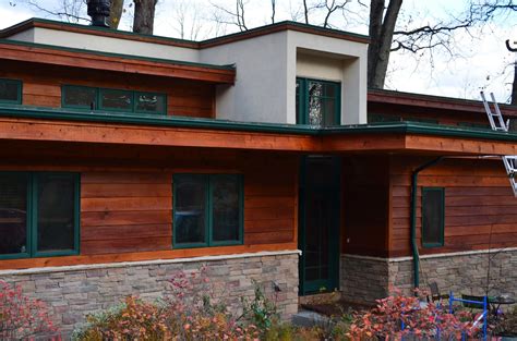 Cedar Siding Stain Technique