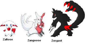 Zangoose Evolutions by BeastIam on DeviantArt