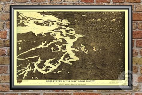 Vintage Washington Map 1891 Old Map of Washington Historical | Etsy