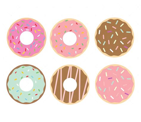 Donut svg Sprinkle Donut Donut Print svg Donut Cut file Donut Clipart ...