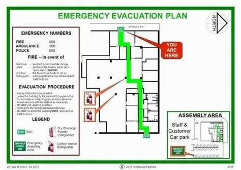 Emergency Evacuation Plan Fire Signs at Rs 1500/piece in Chennai | ID ...