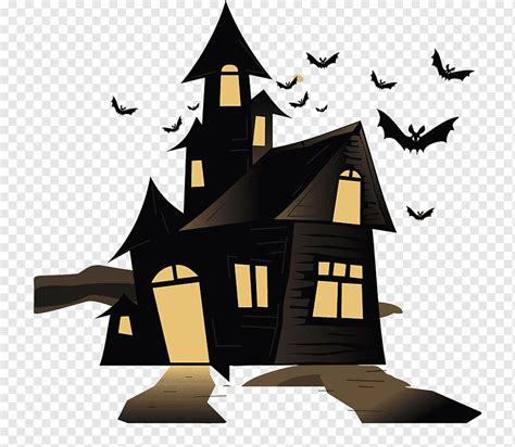 Halloween horror elements, houses, halloween clipart, horror clipart ...