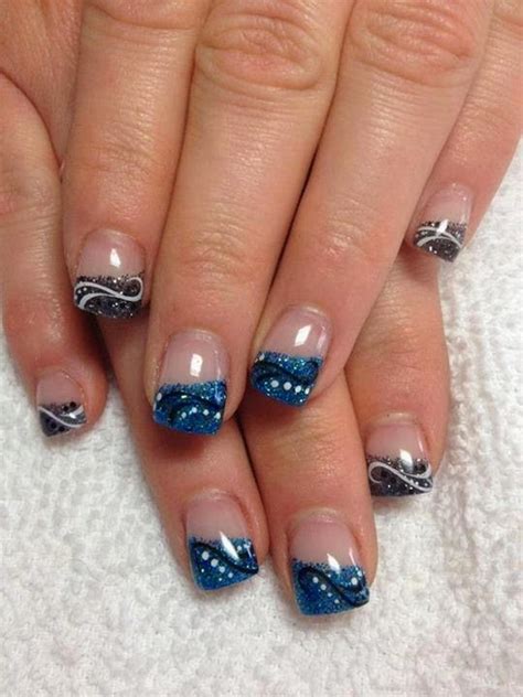 Full Set Gel Nails with Glitz and Nail Art Design + gel overlay + LED ...