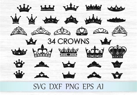 Crown svg, Crown svg file, Crowns svg, Tiara svg, Crown cut file ...