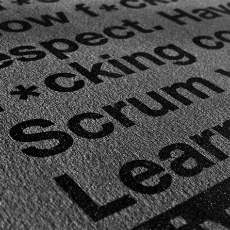 Scrum Values Black On Black – Scrumvival