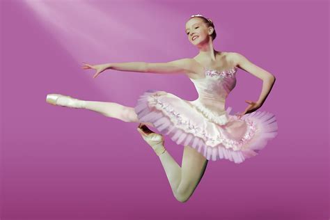 "Leaping Ballerina in Pink and White" by Delores Knowles | Redbubble