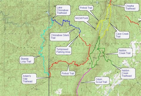 Cheaha State Park Trail Map - Printable Map