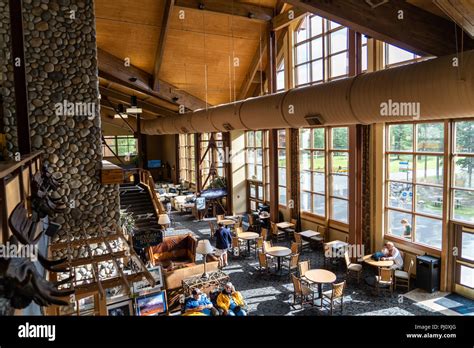 AUGUST 2 2018 - DENALI NATIONAL PARK, AK: Interior view of the Princess ...