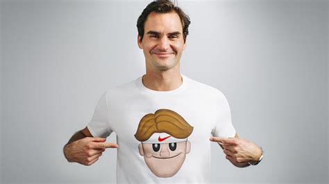 Details on Roger Federer emoji shirts by Nike, artist Michael Lau ...