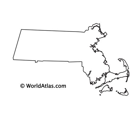 Massachusetts Map Outline