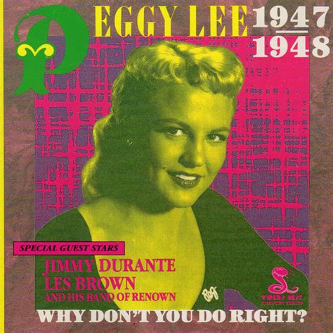 Peggy Lee - Why Don't You Do Right? (1995, CD) | Discogs