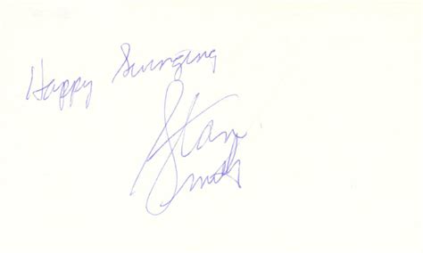 Stan (Stanley Roger) Smith - Autograph Sentiment Signed ...