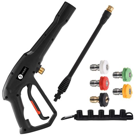 High Pressure Washer Replacement Gun with Jet Wand and 5 Spray Nozzle ...