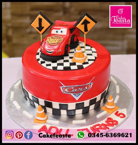 Lightning McQueen Car Kids Birthday Cake - Customized Cakes | Order ...